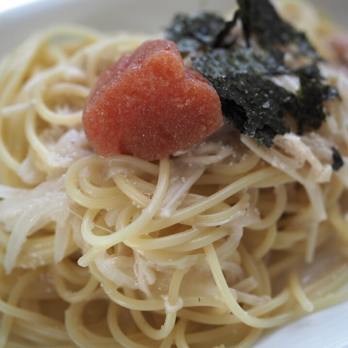 脂質控えめレシピ　低脂肪乳で作る明太子パスタ